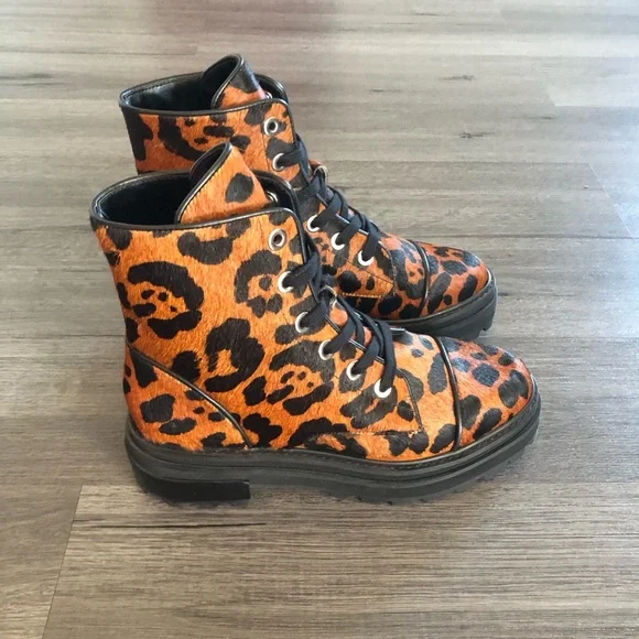 SCHUTZ Shoes Nwot Schutz Maylova Leopard Cheetah Print Calf